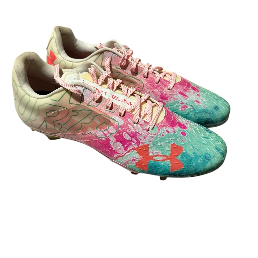Under Armour Blur Lux LE Cleats Size 12 Men's Drip Multicolor 3023379-100